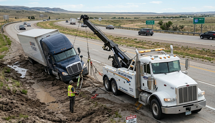 Offroad Recovery by DriveSafe Solutions in Progress