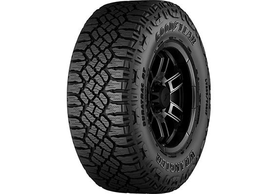 A Goodyear Wrangler All-Terrain used Tire